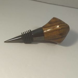 Hand-turned Wooden Wine Bottle Stopper